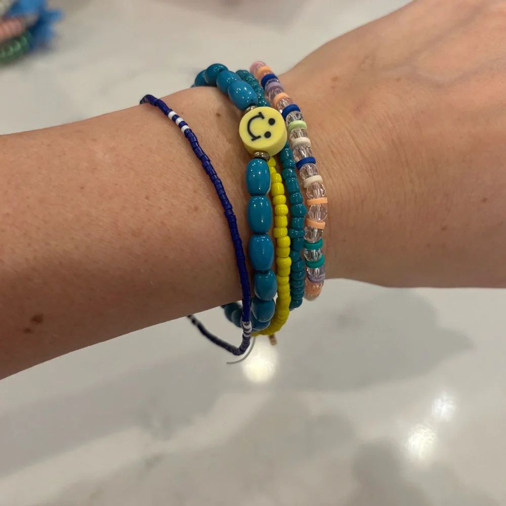 Colorful Beaded Kids Bracelet Set